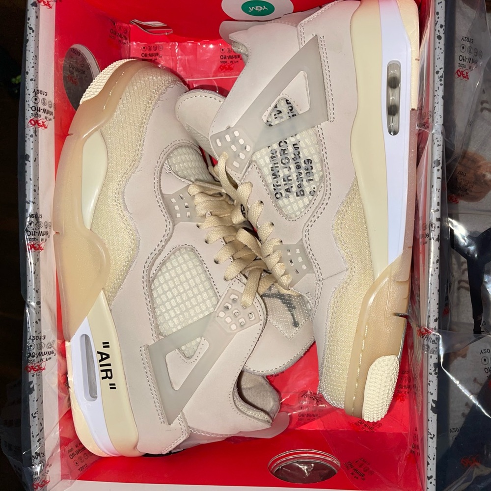 Off white Jordan 4s